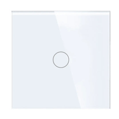 Modern White 1 Gang Glass Smart Light Switch by iHelios Living Reinvented