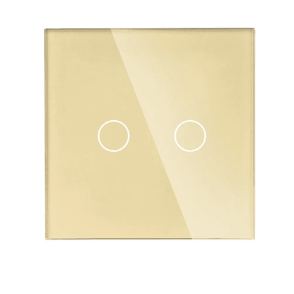 Modern Gold Glass Smart Light Switch by iHelios Living Reinvented