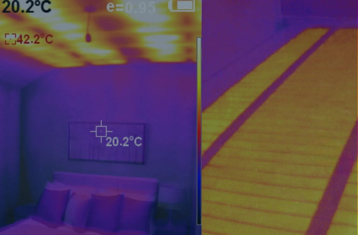 IR Infrared heating film in ceiling and underfloor
