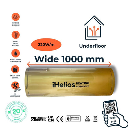 Underfloor Electric Heating Film 1000mm / per m - iHelios