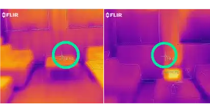 Load video: See the difference between Infrared heating film and radiators
